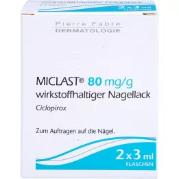 MICLAST 80 mg/g hatóanyag körömlakk, 2X3 ml