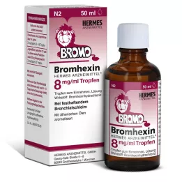 BROMHEXIN Hermes Arzneimittel 8 mg/ml cseppek, 50 ml