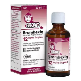 Bromhexin HERMES Medicine® 12 mg/ml csepp, 50 ml