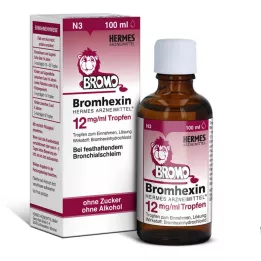 BROMHEXIN Hermes Arzneimittel 12 mg/ml cseppek, 100 ml