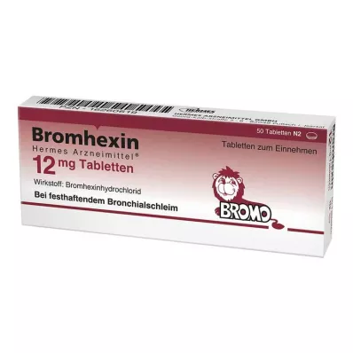 Bromhexine HERMES Medicines® 12 mg tabletta, 50 db