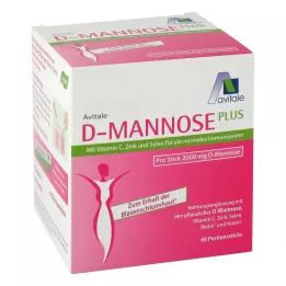 D-MANNOSE PLUS 2000 mg Rudacskák vitaminokkal és ásványi anyagokkal, 60X2.47 g