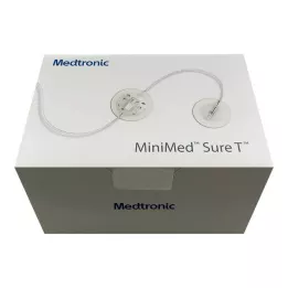 MINIMED Sure-T 6 mm 80 cm-es infúziós készlet, 10 db