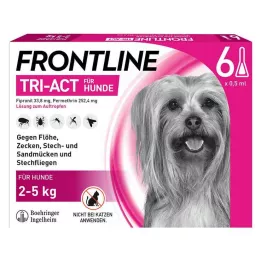 FRONTLINE Tri-Act cseppentős oldat 2-5 kg-os kutyáknak, 6 db