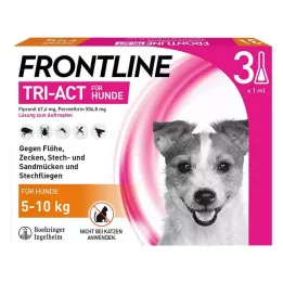 FRONTLINE Tri-Act oldat csepegtetőhöz 5-10 kg-os kutyákon, 3 db