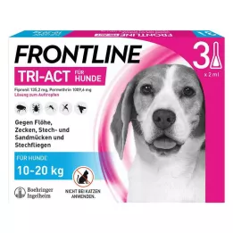 FRONTLINE Tri-Act cseppentős oldat 10-20 kg-os kutyáknak, 3 db