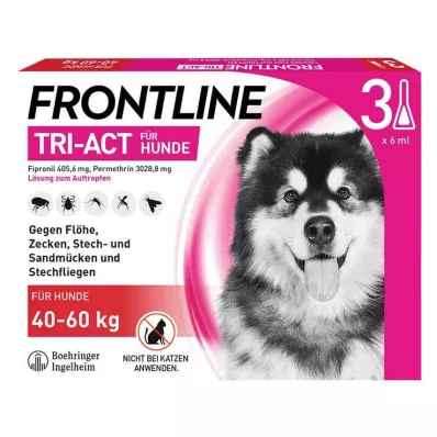 FRONTLINE Tri-Act cseppentős oldat 40-60 kg-os kutyáknak, 3 db