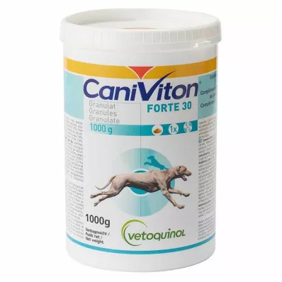 Caniviton Forte 30 kiegészítő takarmány granulátum kutyáknak, 1000 g