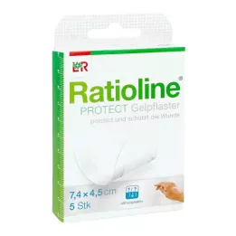RATIOLINE védőzselés gipsz 4,5x7,4 cm, 5 db