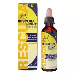 BACHBLÜTEN Original Rescura Éjszakai cseppek alkoholmentes, 20 ml