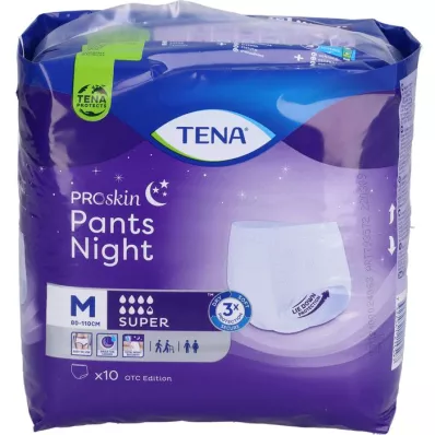 TENA PANTS éjszakai szuper M eldobható nadrág, 10 db