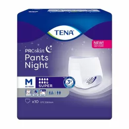 TENA PANTS éjszakai szuper M eldobható nadrág, 10 db