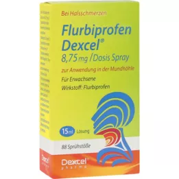 FLURBIPROFEN Dexcel 8,75 mg/dos.spray szájüregbe, 15 ml