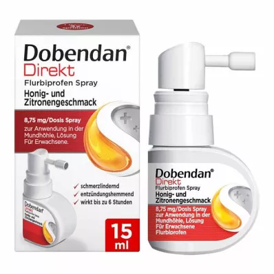 Dobendan® Direct Flurbiprofen Spray Honey &amp; Citrom ízű, 15 ml