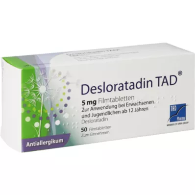 DESLORATADIN TAD 5 mg filmtabletta, 50 db