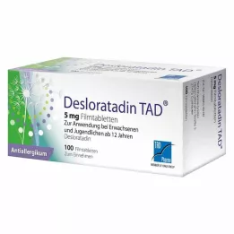 DESLORATADIN TAD 5 mg filmtabletta, 100 db