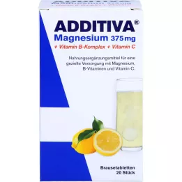 ADDITIVA Magnézium 375 mg+B-vitamin komplex+C-vitamin, 20X6 g