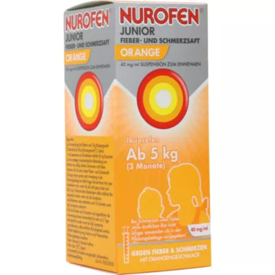 NUROFEN Junior láz- és fájdalomlevek narancs 40 mg/ml, 100 ml