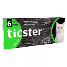TICSTER Spot-on folyadék macskák számára 4 kg-ig, 6X0,4 ml