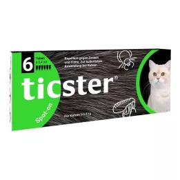 TICSTER Spot-on folyadék macskák számára 4 kg-ig, 6X0,4 ml