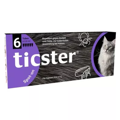 TICSTER Spot-on folyadék 4-8 kg-os macskáknak, 6X0,8 ml