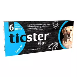 TICSTER Plus Spot-on oldat 25 kg feletti kutyáknak, 6X4.8ml