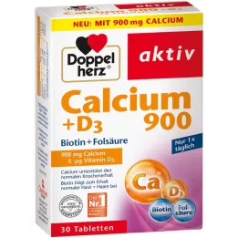 DOPPELHERZ Kalcium 900+D3 tabletta, 30 db