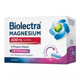 BIOLECTRA Magnézium 400 mg ultra 3-fázisú depó, 30 db