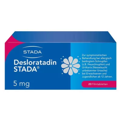 Desloratadine STADA® 5 mg filmtabletta, 20 db Desloratadine STADA® 5 mg filmtabletta, 20 db