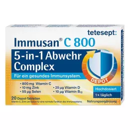 Tetesept Immusan C 800 5in1 Defense Complex tabletta, 20 db