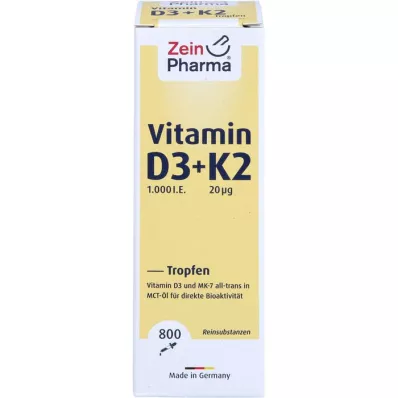 VITAMIN D3+K2 MK-7 csepp szájon át történő alkalmazásra, magas dózis, 25 ml