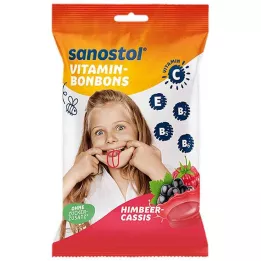 SANOSTOL Vitamin cukorkák málna-cassis, 75 g