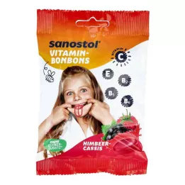 SANOSTOL Vitamin cukorkák málna-cassis, 75 g