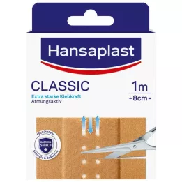 HANSAPLAST Klasszikus gipsz 8cm x1 m, 1 db