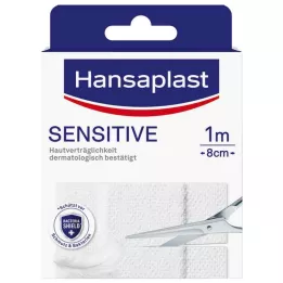 HANSAPLAST Érzékeny tapasz hipoallergén 8 cmx1 m, 1 db