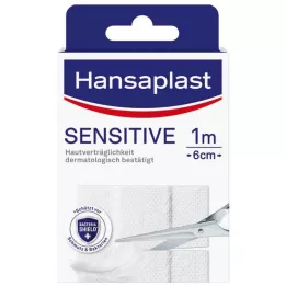 HANSAPLAST Érzékeny tapasz hipoallergén 6 cmx1 m, 1 db