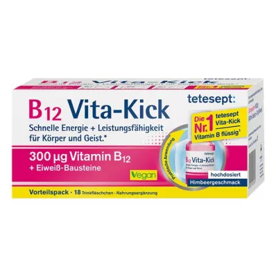 TETESEPT B12 Vita-Kick 300 µg Trinkamp.Vorteilspa., 18 db