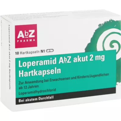 LOPERAMID AbZ akut 2 mg kemény kapszula, 10 db