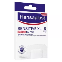 HANSAPLAST Érzékeny sebkötszer steril 6x7 cm, 5 db