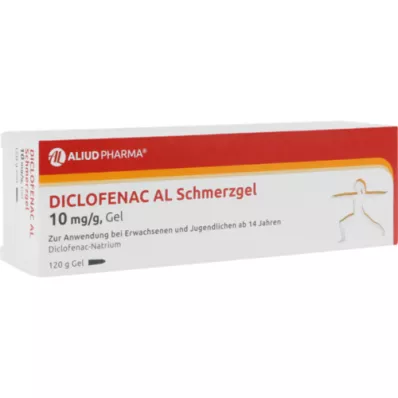 DICLOFENAC AL Fájdalomgél 10 mg/g, 120 g