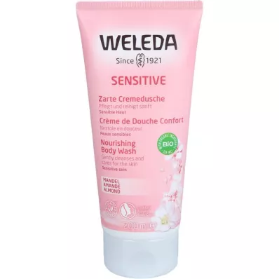 WELEDA Mandula Sensitive Finom krémtusfürdő, 200 ml