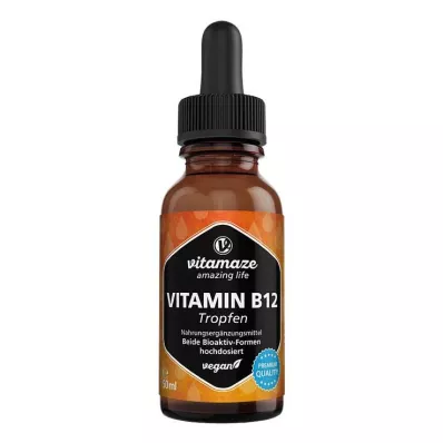 VITAMIN B12 100 µg nagy dózisú vegán cseppek, 50 ml