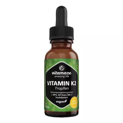 VITAMIN K2 MK7 cseppek nagy dózisban vegán, 50 ml