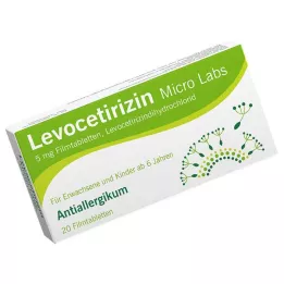 LEVOCETIRIZIN Micro Labs 5 mg filmtabletta, 20 db