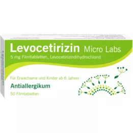 LEVOCETIRIZIN Micro Labs 5 mg filmtabletta, 50 db