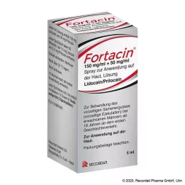 FORTACIN 150 mg/ml + 50 mg/ml spray bőrre történő alkalmazásra, 5 ml