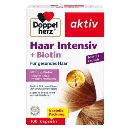DOPPELHERZ Hair Intensive+Biotin kapszula, 100 kapszula