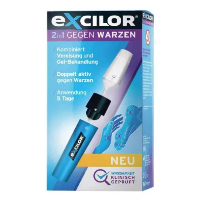 EXCILOR 2in1 szemölcsök elleni kombinált csomag, 1 p