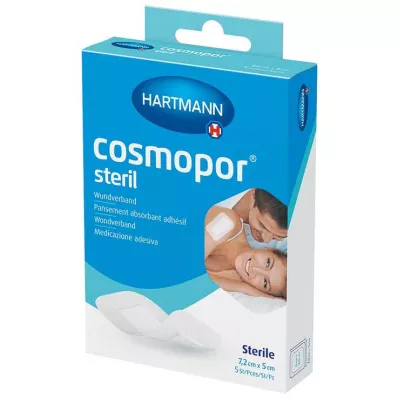 COSMOPOR steril sebkötszer 5x7,2 cm OTC, 5 db