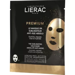 LIERAC Prémium Perfecting Gold Cloth maszk, 1X20 ml